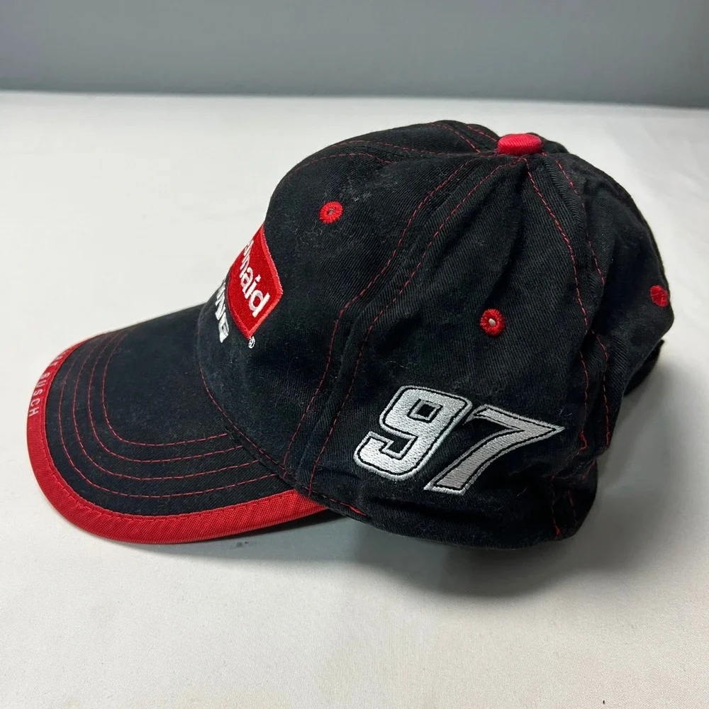 Team‎ Caliber Roush Rubbermaid Racing Hat Kurt Busch NASCAR 97 Cap Adjustable